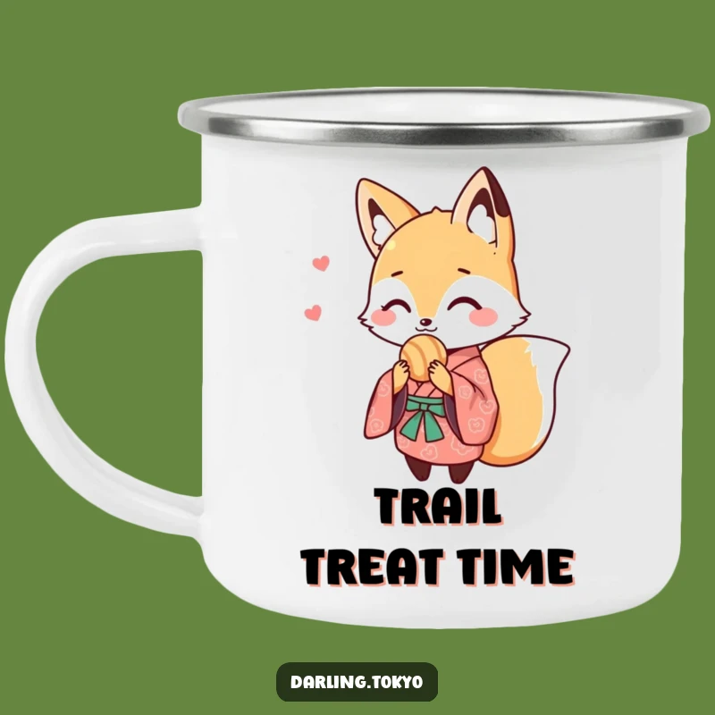 Funny Fox Kimono Outdoor Mug - Cute Treat Camp Coffee Gift