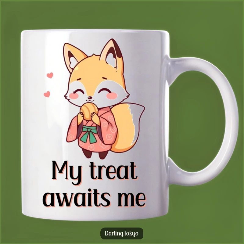 Funny Fox Kimono Sweet Treat Mug - Adorable Cute Animal Gift