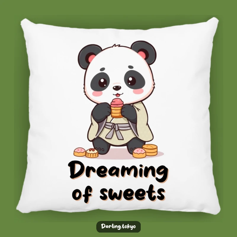 Funny Panda Kimono Pillow: Sweet Wobble Accent Gift