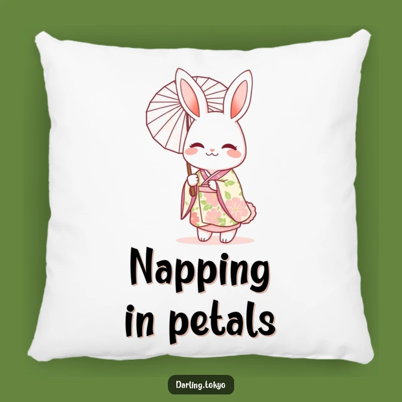 Funny Rabbit Kimono Pillow: Cozy Up with Elegant Character Comfort!