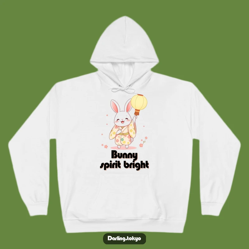 Cozy Funny Rabbit Kimono Hoodie - Warmth with Festive Flair