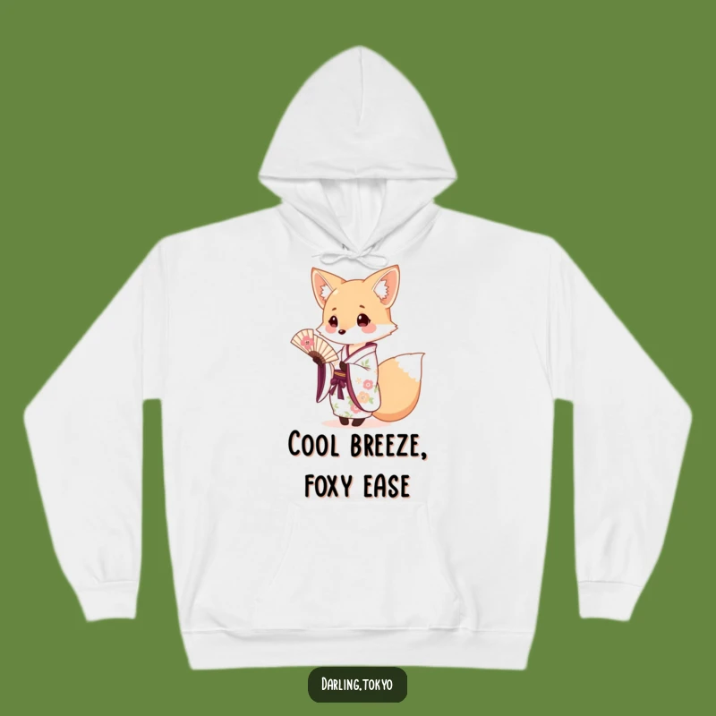 Funny Fox Kimono Hoodie: Cozy Floral Offer, Perfect Warm Cute Animal Sweatshirt