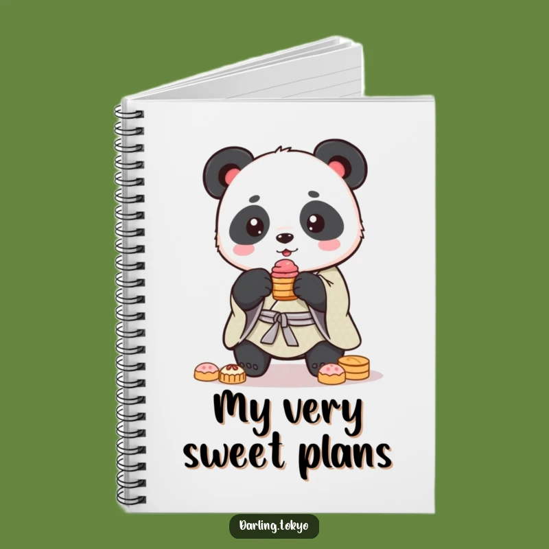 Funny Panda Kimono Notebook: Sweet Journal Gift Idea
