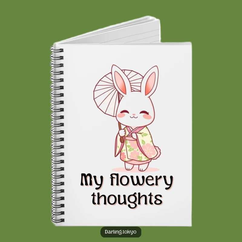 Funny Rabbit Kimono Notebook: Jot Down Ideas with Elegant Flair!